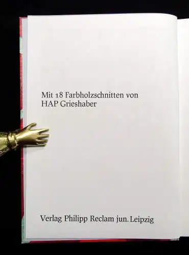 Pablo Neruda Aufenthalt auf Erden mit 18 Farbholzschnitten von Grieshaber 1973