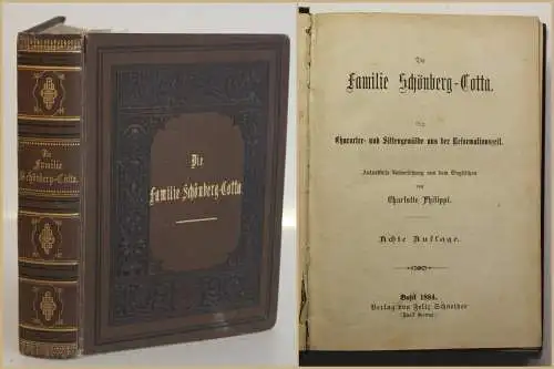 Philippi Die Familie Schönberg Cotta 1884 Geschichte Reformationszeit sf