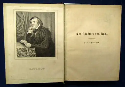 Gutzkow Der Zauberer von Rom 1863,18 Bände in 6 Bänden Belltristik Lyrik js