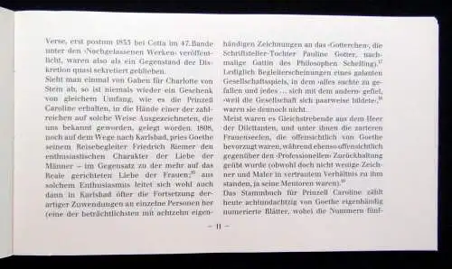 Femmel Goethe Reise, Zerstreuungs-und Trostbüchlein mit Begleittext 1985 Reprint