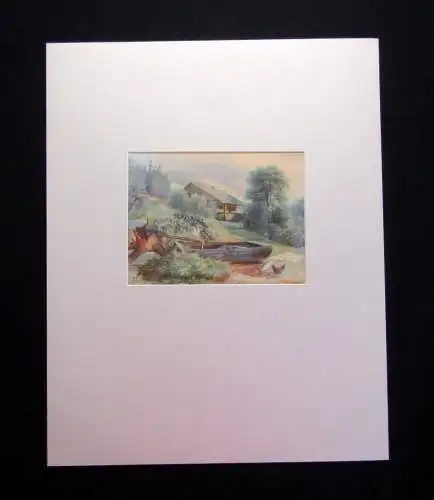 Judeich, Therese Aus dem Riesengebirge. Aquarell auf Karton montiert u. signiert