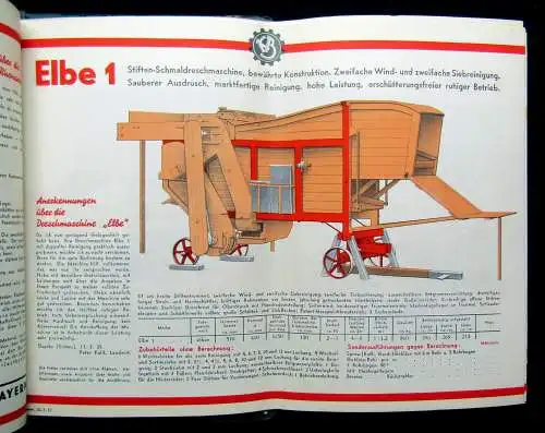 Katalog Ködel & Böhm Landmaschinen um 1930-1940 Dreschmaschinen Landwirtschaft