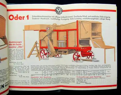 Katalog Ködel & Böhm Landmaschinen um 1930-1940 Dreschmaschinen Landwirtschaft