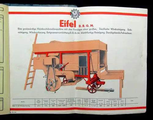 Katalog Ködel & Böhm Landmaschinen um 1930-1940 Dreschmaschinen Landwirtschaft