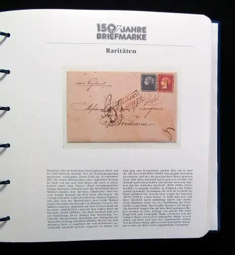 Briefmarken Sammelbilderalbum mit Or.Belegen und Beigaben 1991 Richard Borek