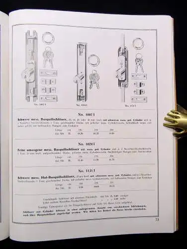 Huf Möbelschlösser Hülsbeck&Fürst Velbert/Rhld. 1932 Schloss- und Metallwaren