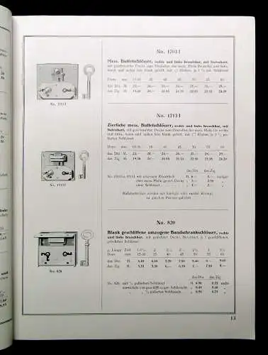 Huf Möbelschlösser Hülsbeck&Fürst Velbert/Rhld. 1932 Schloss- und Metallwaren