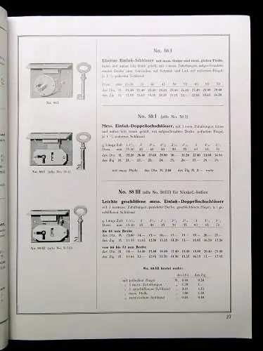 Huf Möbelschlösser Hülsbeck&Fürst Velbert/Rhld. 1932 Schloss- und Metallwaren
