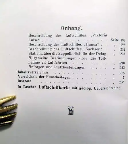 Eyb´s Delag-Führer Im Luftschiff über dem Badener Land 1913 Selten Bodo Jost