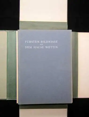 Fürsten-Bildnisse aus dem Hause Wettin 1906 Koll. komplett 100 Tafeln 1 Beigabe