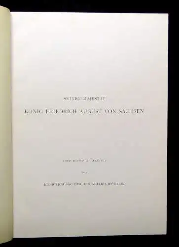 Fürsten-Bildnisse aus dem Hause Wettin 1906 Koll. komplett 100 Tafeln 1 Beigabe