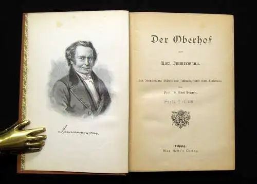 Immermann, Karl Der Oberhof um 1895 mit einem Bildnis Belletristik Lyrik js