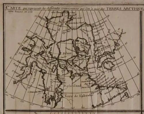 Orig. Kupferstichkarte Vaugondy "Carte qui represente les differentes" 1747 sf