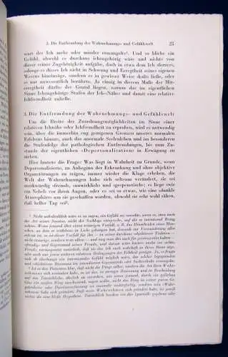 Janssen Das Erlebende ich und sein Dasein 1932 Forschung Belletristik js