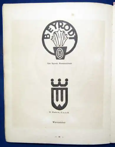 Schönbrunn Julius) Gipken Monographien Deutscher Reklamekünstler 6.Heft 1912 js