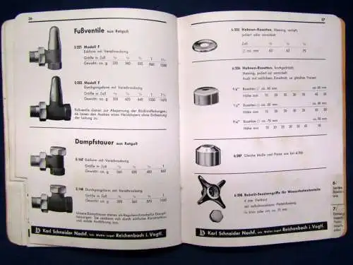 WLOR Sanitär Katalog um 1920 Wasserhähne Armaturen Zubehörteile Technik js