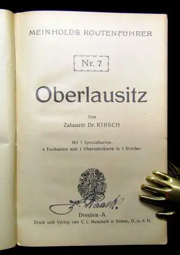 Süss Meinholds Routenführer Nr.7 Die Oberlausitz um 1920 Führer Guide Ortskunde