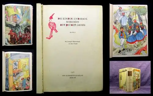 Fischer Die Kinder- und Hausmärchen der Brüder Grimm Bd.1+2( von 4) 1956 Lyrik