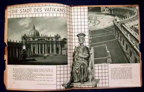 3 Broschuren Reise Rom Vatikan 1900-1930 Leporello  Guide Ortskunde js