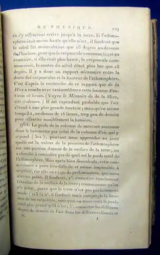 Brisson Traite Elementaire ou Principes de Physique 3 Bde.  1800  js