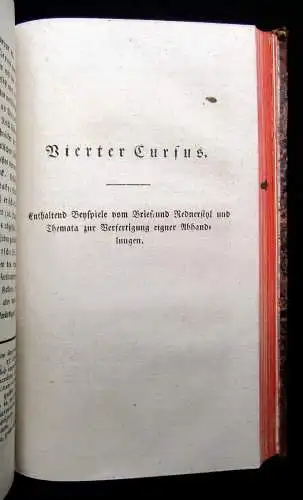 Anleitung zum Uebersetzen aus dem Deutschen ins Lateinische 3.u.4. Cursus 1804