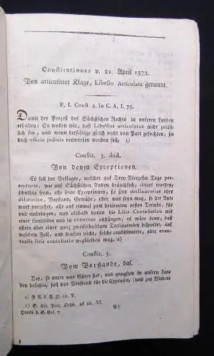 Handbuch der churfürstlichen Gesetze Siebenter Band Proces-Ordnung  1805