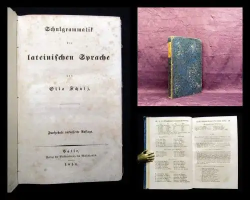 Schulz Schulgrammatik der lateinischen Sprache 1854 Lautlehre Orthographie