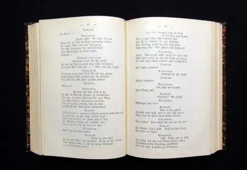 Krumm Friedrich Hebbels Sämtliche Werke Bände 1-12 in 4 Büchern komplett um 1890