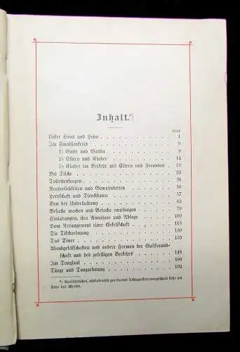 Wedell Wie soll ich mich benehmen? Ein Handbuch des guten Tones um 1895