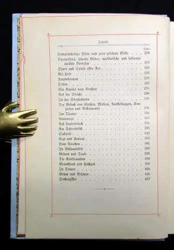 Wedell Wie soll ich mich benehmen? Ein Handbuch des guten Tones um 1895