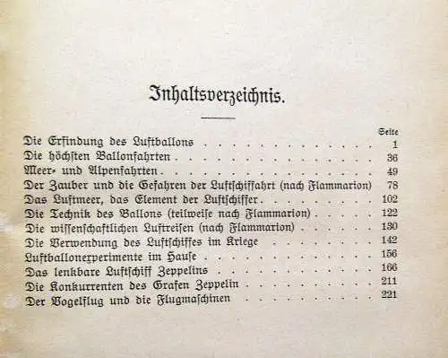 Hoogh Zeppelin und die Eroberung des Luftmeeres 1908 Archiv Bodo Jost Geschichte