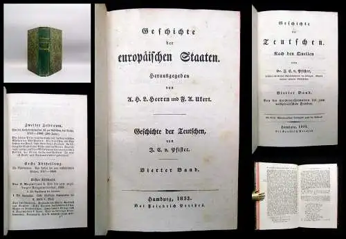 Ukert, Pfister Geschichte der europ. Staaten Geschichte der Teutschen 4.Bd 1833