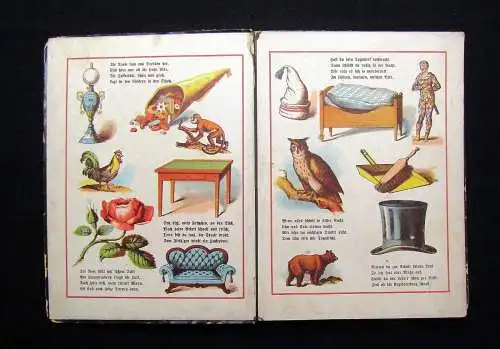 Anschauungs-Unterricht Bilderbuch um 1880 Kinderbuch Kinderliteratur