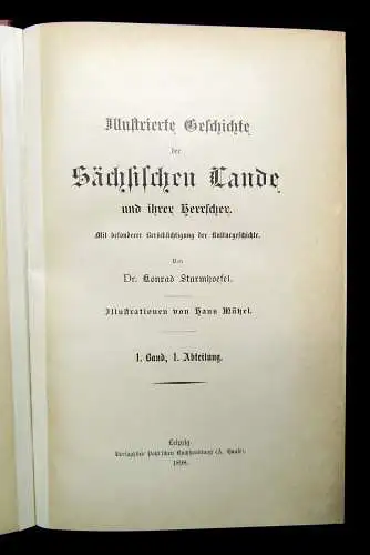 Sturmhoefel; Mützel Illustr. Geschichte der Sächsischen Lande 1.Bd 1.Abt. 1898