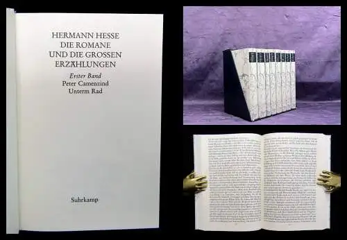 Hermann Hesse 8 Bde. mit Schuber 1943 Jubiläumsausgabe z. hundertsten Geburtstag