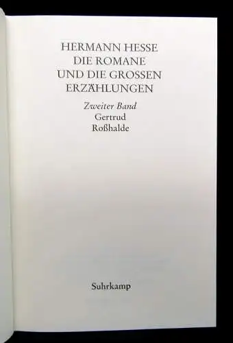 Hermann Hesse 8 Bde. mit Schuber 1943 Jubiläumsausgabe z. hundertsten Geburtstag