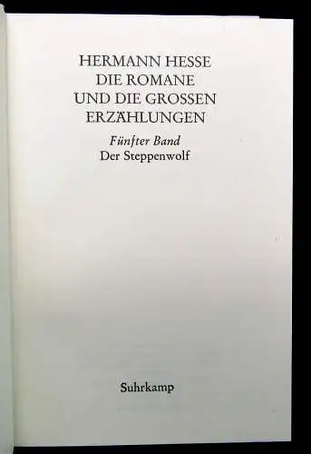 Hermann Hesse 8 Bde. mit Schuber 1943 Jubiläumsausgabe z. hundertsten Geburtstag