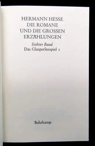 Hermann Hesse 8 Bde. mit Schuber 1943 Jubiläumsausgabe z. hundertsten Geburtstag