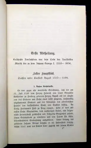 Flathe Geschichte des Kurstaates u Königreiches Sachsen 1867-1873 3Bde komplett