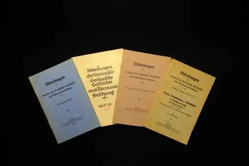 Verein für Gothaische Geschichte 1932-1941 4 Hefte Geschichte Gesellschaft