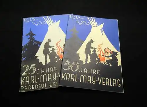 2 Hefte Karl May 25 Jahre Karl-May-Verlag, 50 Jahre Karl-May-Verlag 193-1963