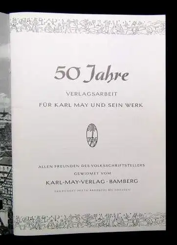 2 Hefte Karl May 25 Jahre Karl-May-Verlag, 50 Jahre Karl-May-Verlag 193-1963