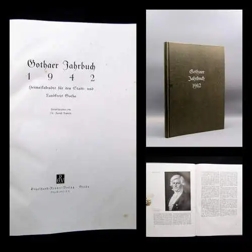 Umbreit Gothaer Jahrbuch 1942 Heimatkalender für den Stadt- und Landkreis Gotha