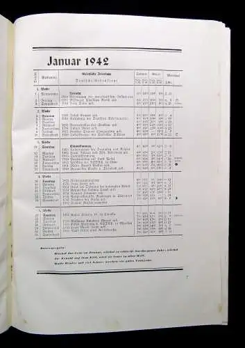 Umbreit Gothaer Jahrbuch 1942 Heimatkalender für den Stadt- und Landkreis Gotha