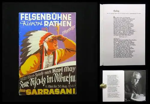 Felsenbühne Kurort Rathen Elbgebirge Wild-West-Spiele nach Karl May 1940