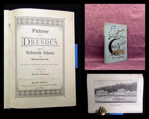 Seemann Führer durch Dresden und die Sächsische Schweiz als Reisenotizbuch 1890