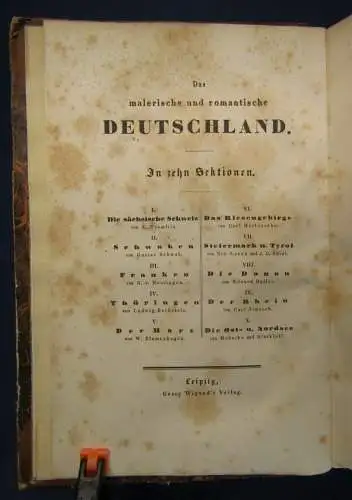 Duller Die malerischen Donauländer Bd. 8 60 Stahlstiche 1846 Geographie js