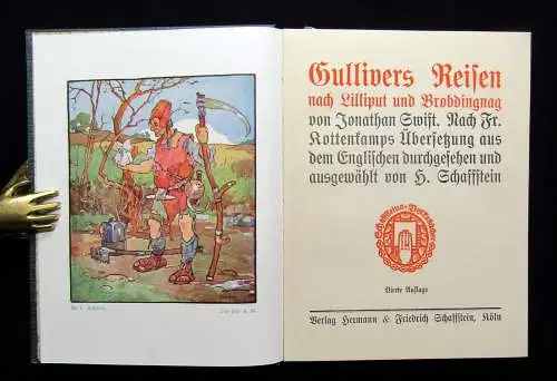 Swift Schaffstein Gullivers Reisen nach Lilliput und Brobdingnag um 1920