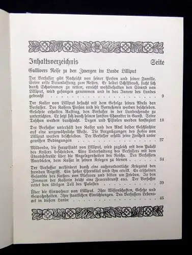 Swift Schaffstein Gullivers Reisen nach Lilliput und Brobdingnag um 1920