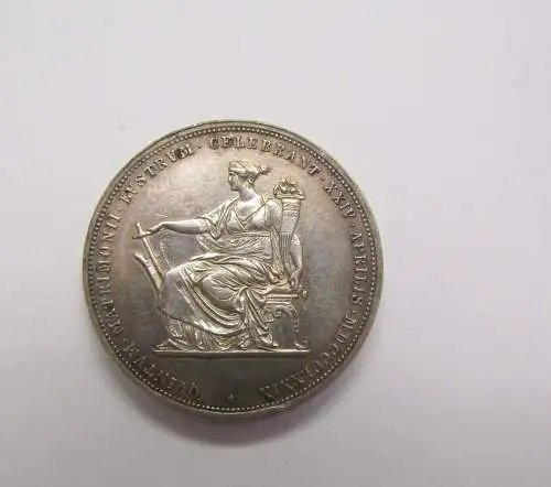 Doppelgulden (2 Gulden) Österreich 1879 mit Randschrift 900er Silber vz